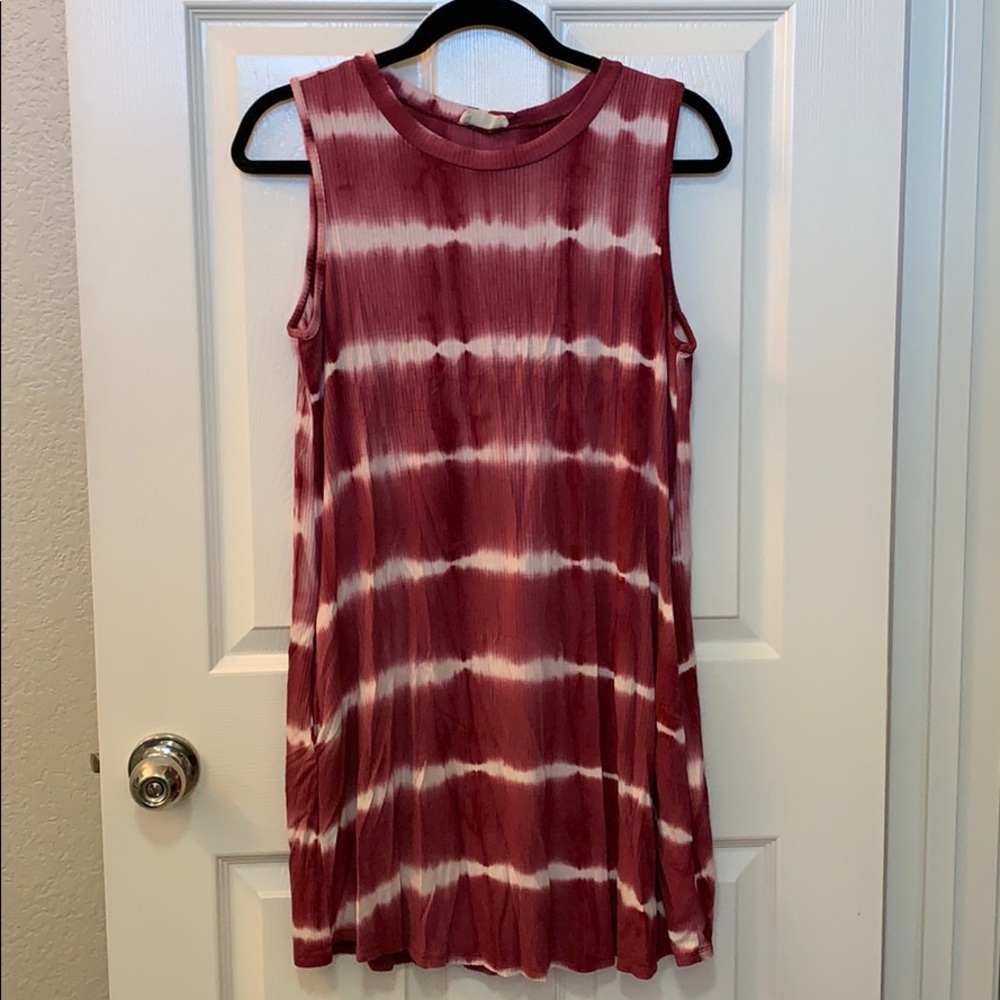 Crescent Tie-Dye Swimsuit Cover-Up Tank